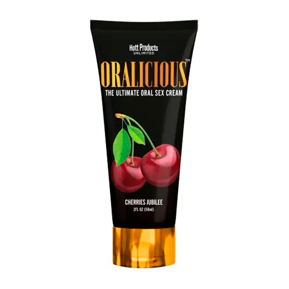 1pza lubricante oralicious para orales con sabor a cereza, efecto estimulante, 58ml
