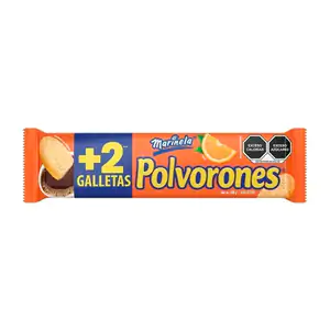 Paquete marinela galletas polvorones sabor naranja, 148g / 028032