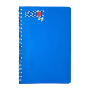 1pza cuaderno scool profesional con doble espiral metálico, 100 hojas…