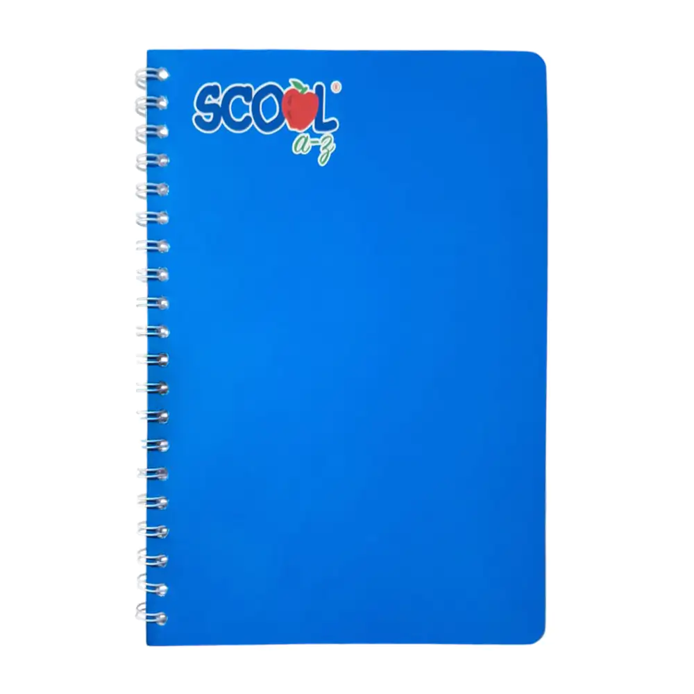 1pza cuaderno scool profesional con doble espiral metálico, 100 hojas…