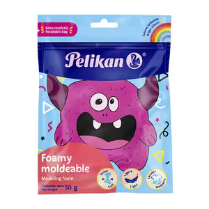 Foamy moldeable - squeeze pelikan de 50g en color magenta