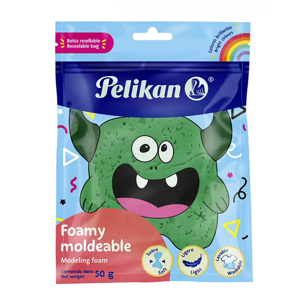 Foamy moldeable - squeeze pelikan de 50g en color verde oscuro