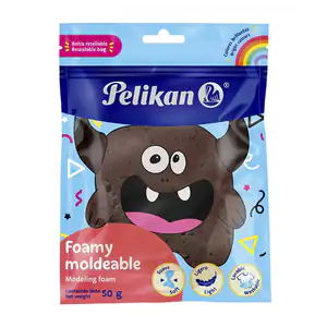 Foamy moldeable - squeeze pelikan de 50g en color café