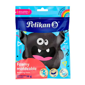 Foamy moldeable - squeeze pelikan de 50g en color negro