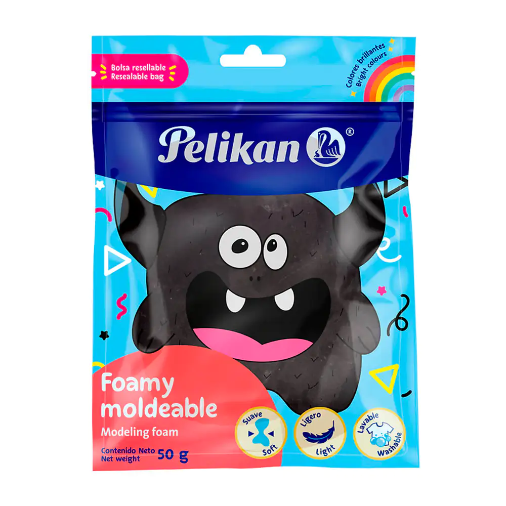 Foamy moldeable - squeeze pelikan de 50g en color negro