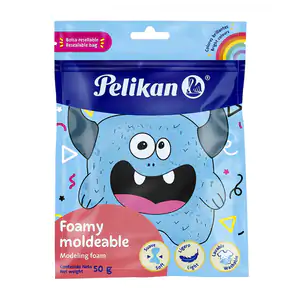 Foamy moldeable - squeeze pelikan de 50g en color azul claro