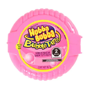 1pza Goma de mascar - chicle en rollo hubba bubba de 56.7g con sabor …