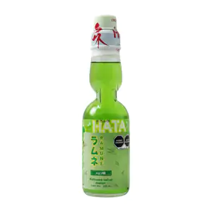 Bebida japonesa ramune hata gasificada con sabor a melón de 200ml / 0…