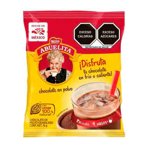 Chocolate abuelita en polvo granulado, sobre de 76g