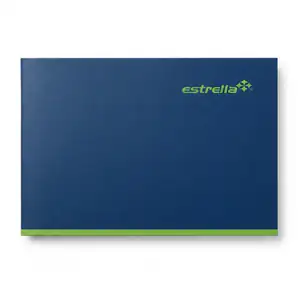 Libreta - cuaderno cosido estrella con 100 hojas de cuadro chico, var…