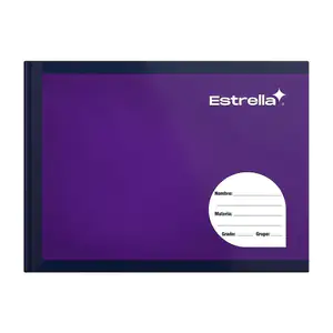 Libreta cuaderno cosido forma italiana estrella con 100 hojas de cuad…