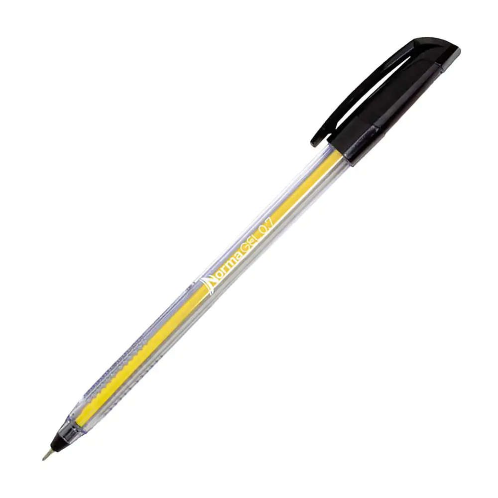 1pza Pluma - bolígrafo de gel norma con punta 0.7mm para trazo suave en color negro 