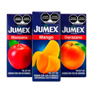 Caja de jugo Jumex tetra pack con capacidad de 237ml, variedad de sab…