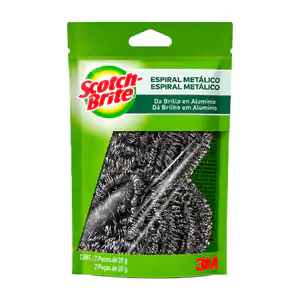 Paquete con 2 con fibras metálicas en espiral scotch brite / 20g