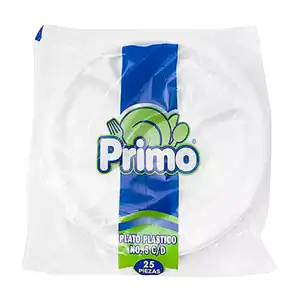 Paquete con 25 platos desechables primo del no.5 / 111059