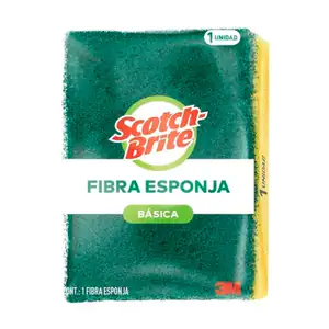 1pza Fibra esponja scotch brite básica / 114932