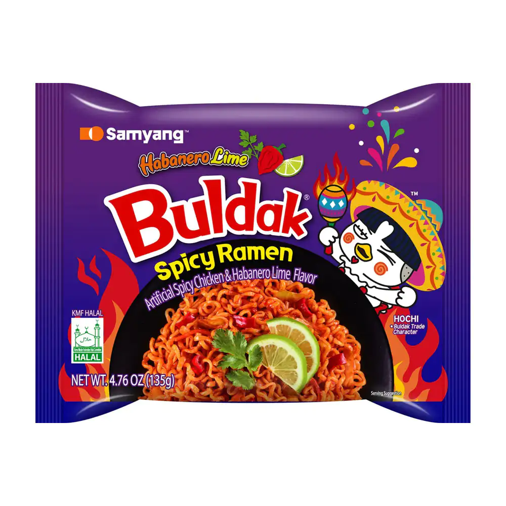 Ramen sopa instantánea buldak con sabor habanero - limon de 135g
