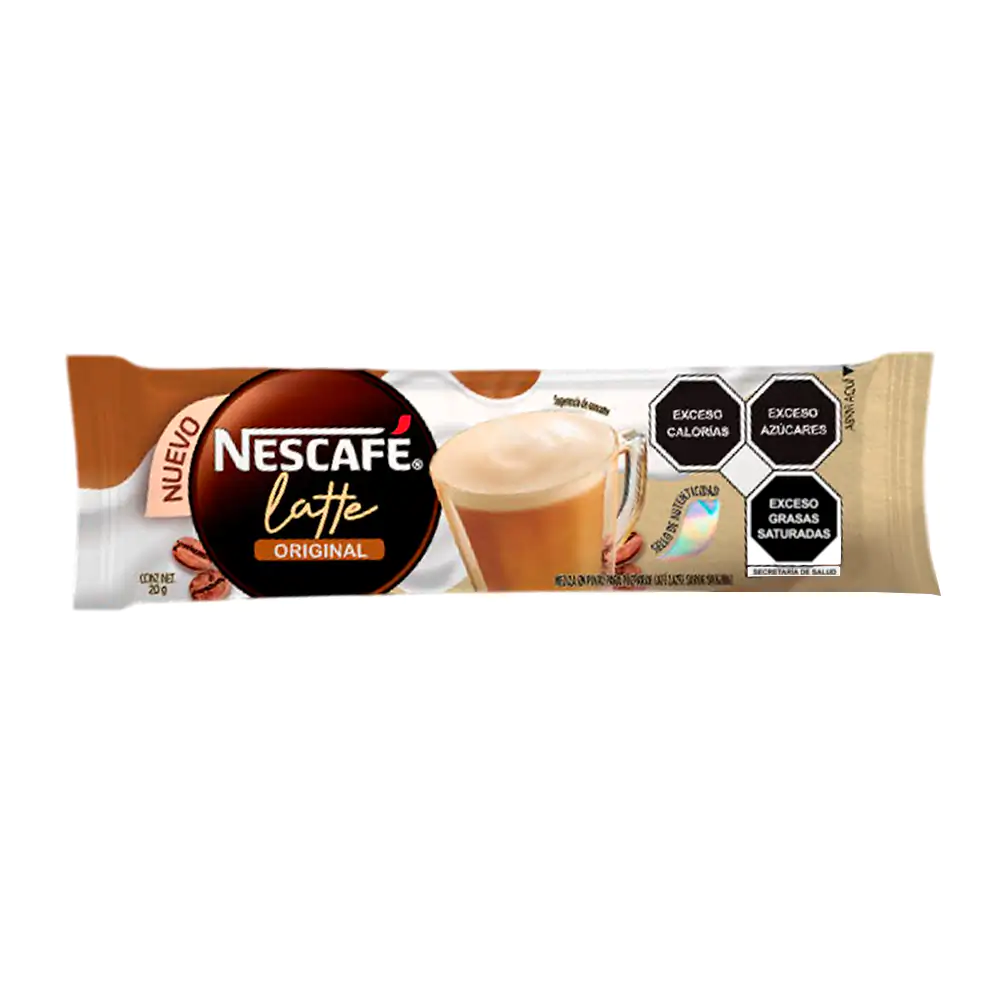 1pza sobre de café nescafe latte original, 20g / 117944