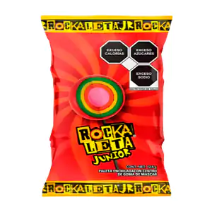 1pza Rockaleta sonrics paleta enchilada con goma mascar 24g / 145566