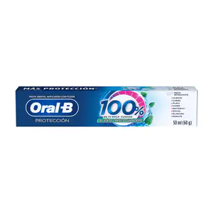 1pza pasta dental oral-b protección 100% aroma y sabor menta, 50ml / …