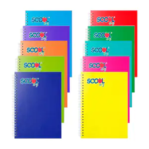 Cuaderno - libreta profesional scool a-z con 100 hojas blancas, varie…