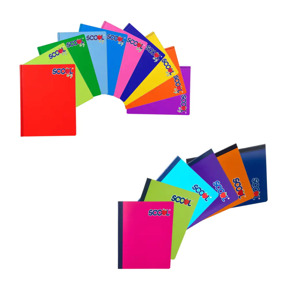 Cuaderno profesional scool a-z cosido con 100 hojas de cuadro grande,…