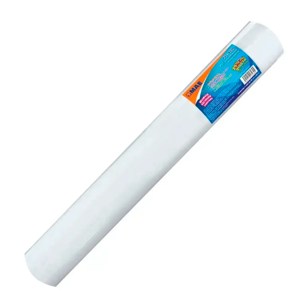 Rollo de papel contact mae blanco adhesivo de 45cm x 20m / 174645