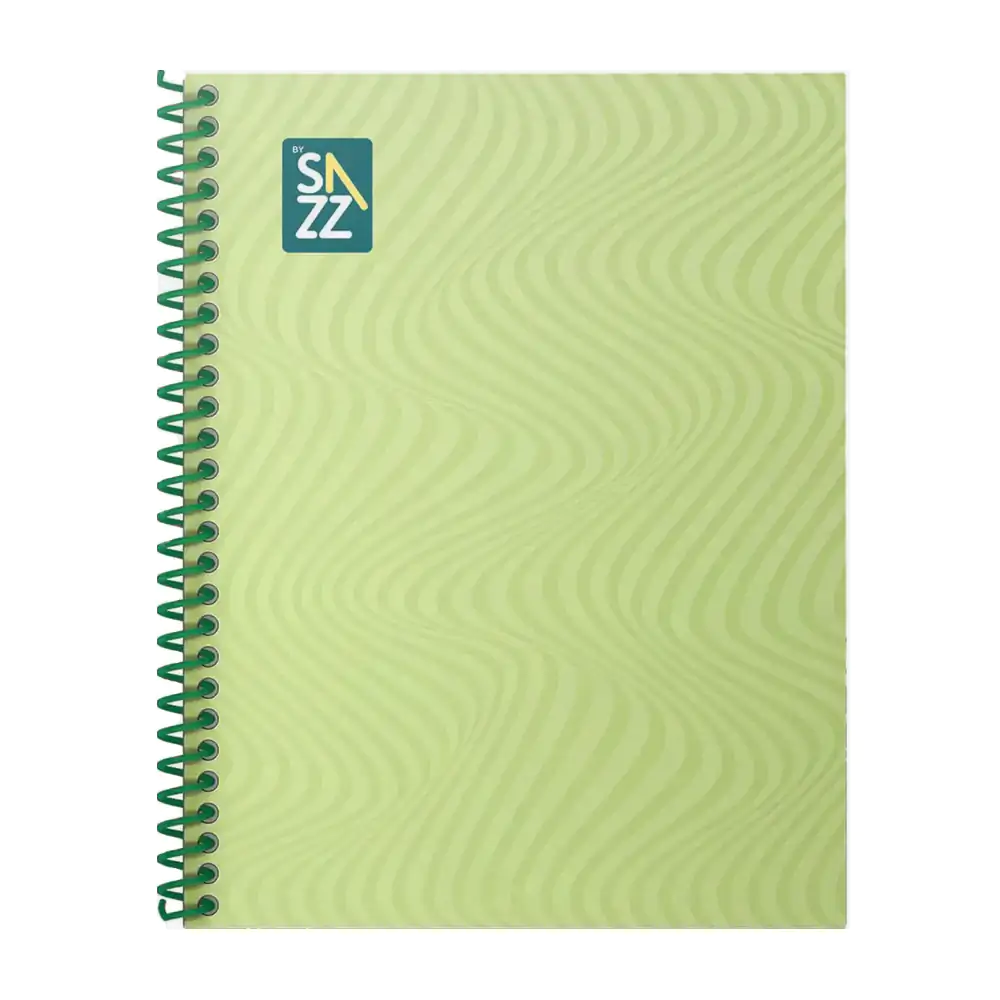 Cuaderno profesional sazz con 100 hojas de cuadro chico y pasta dura, variedad