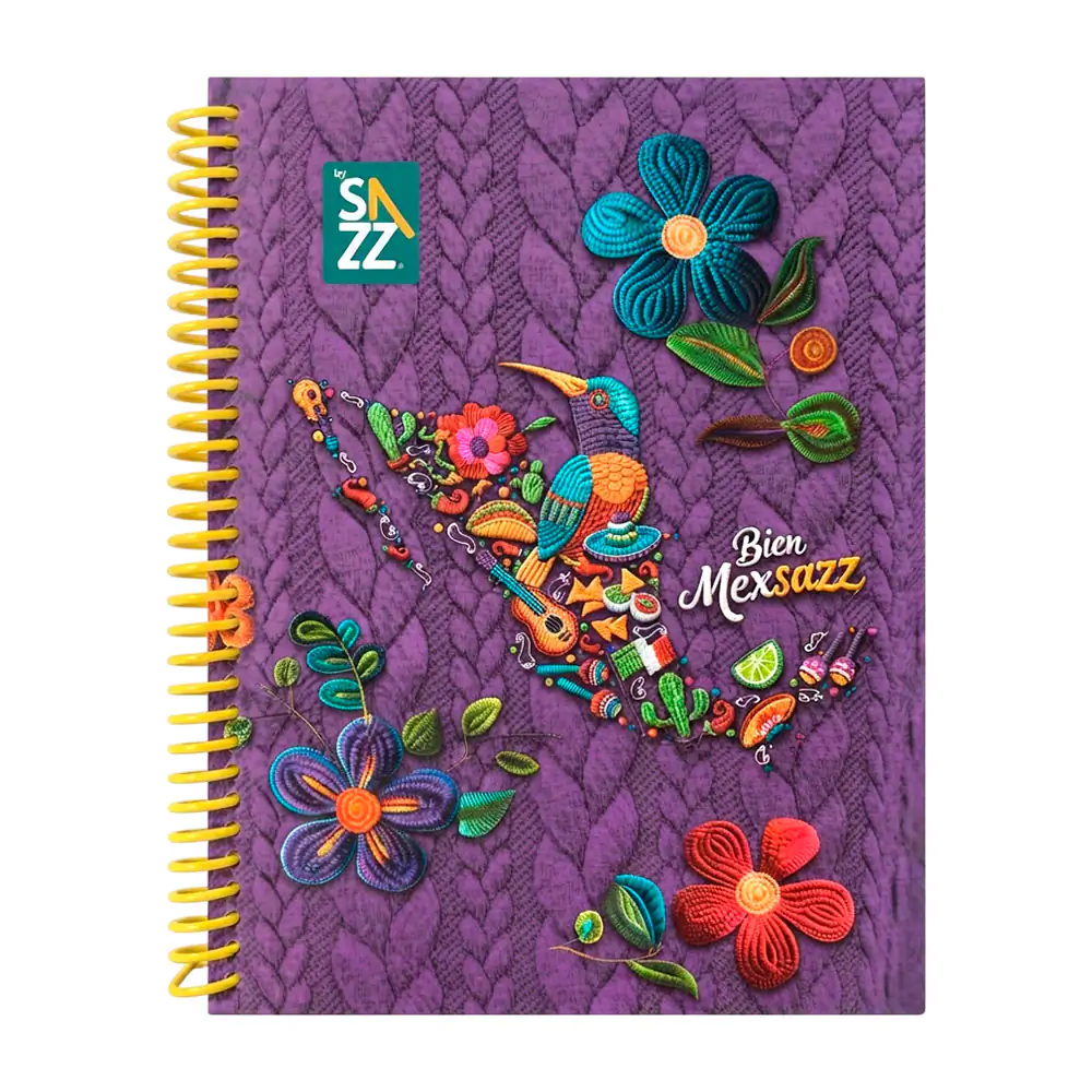 Cuaderno – libreta profesional sazz con 100 hojas de raya y pasta dura, variedad