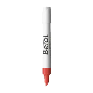 1pza marcador de agua berol en color rojo para pintarron blanco / 214…