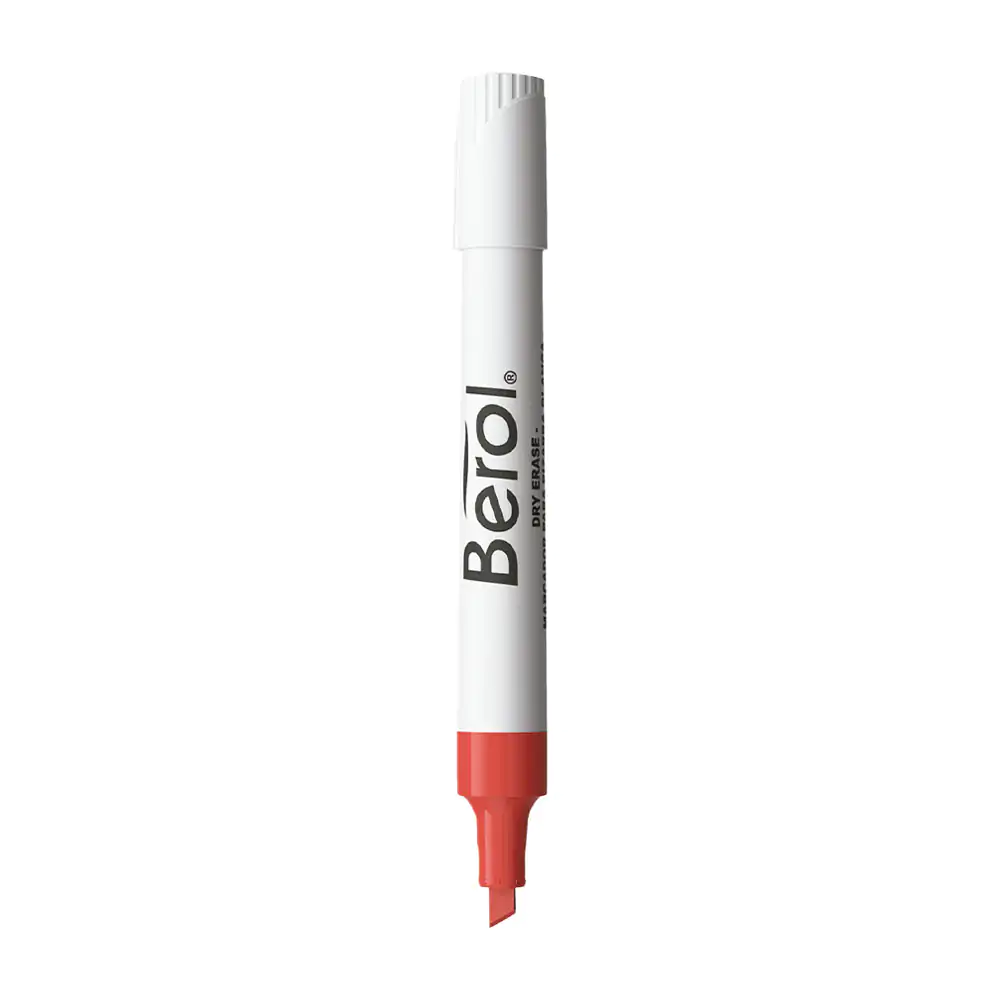 1pza marcador de agua berol en color rojo para pintarron blanco / 2148524