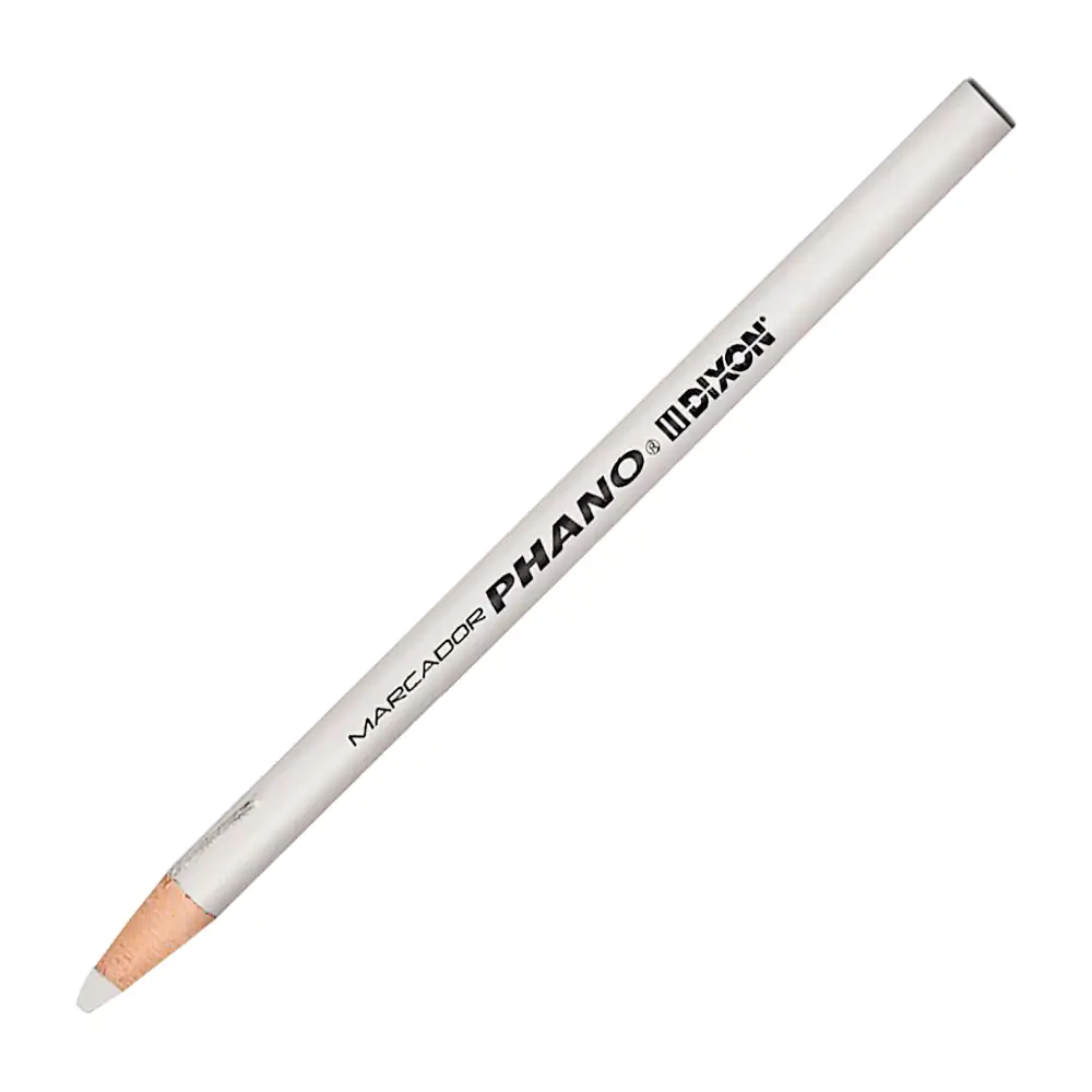 1pza Marcador de cera dixon phano en color blanco