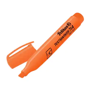 1pza Marcatextos - resaltador pelikan en color naranja y punta bisela…