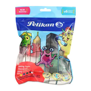 Paquete con 6 foamy moldeables pelikan para manualidades, variedad de…