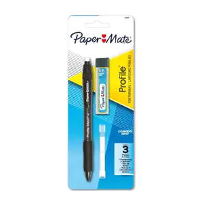 Blíster paper mate con pluma - bolígrafo retráctil con borradores y m…