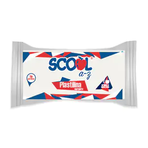 Barra de plastilina scool para maqueta de 180g en color blanco / 21412