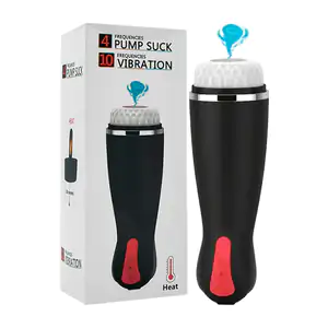 Consolador electrico masculino con 10 velocidades, succionador y cale…