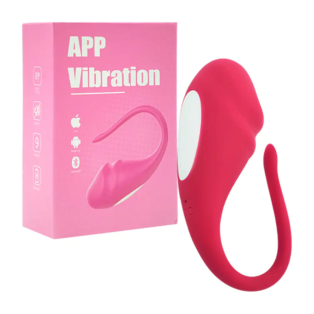 Vibrador consolador en forma de miembro masculino, 17cm goma suave con 10 velocidades + aplicación