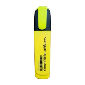 1pza marcatexto resaltador keyroad, pequeño en color amarillo neón / …