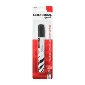 Blíster con marcador sharpie esterbrook permanente negro de punta gru…