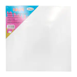 Lienzo en blanco para pintar con marco de madera 30x30cm