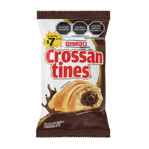 1pza crossantines bimbo, pan suave relleno de chocolate / 374019