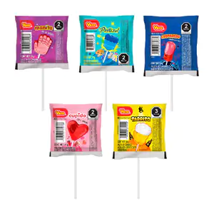 1pza paleta de caramelo vero, variedad de sabores y formas, 14g / 374…