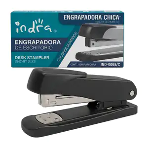 Engrapadora chica metálica indra para escritorio / ind-0068/c