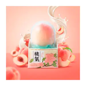 1pza helado cremoso coreano sabor durazno con forma de durazno, 90ml …