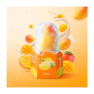 1pza helado cremoso coreano sabor mango propitious con forma de mango…