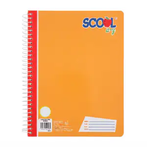 Libreta - cuaderno profesional scool con espiral metálico y 200 hojas…
