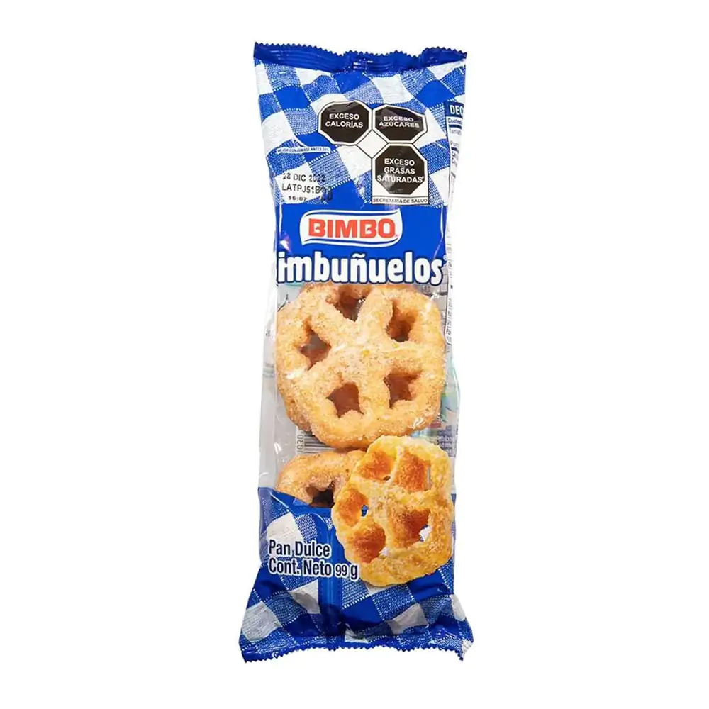 Paquete con 6 bimbuñuelos bimbo, espolvoreados con azúcar, 99g / 4726…
