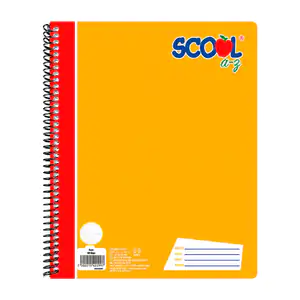 Cuaderno profesional scool hoja blanca 100 hojas, espiral metálico va…