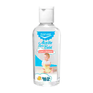 1pza Aceite para bebé sanax suave y relajante, 60ml